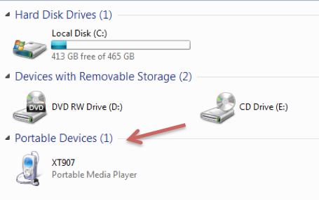 Transferring Files to a Windows PC