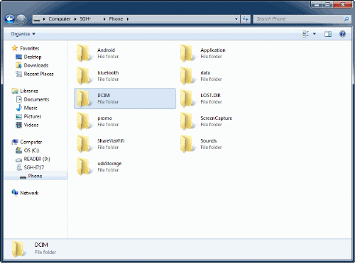 Transferring Files to a Windows PC